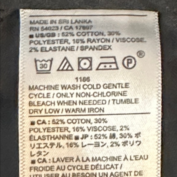 Banana Republic Men's Charcoal Grey Slim Tapered Fit Dress Pants Sz 34 - Picture 6 of 7